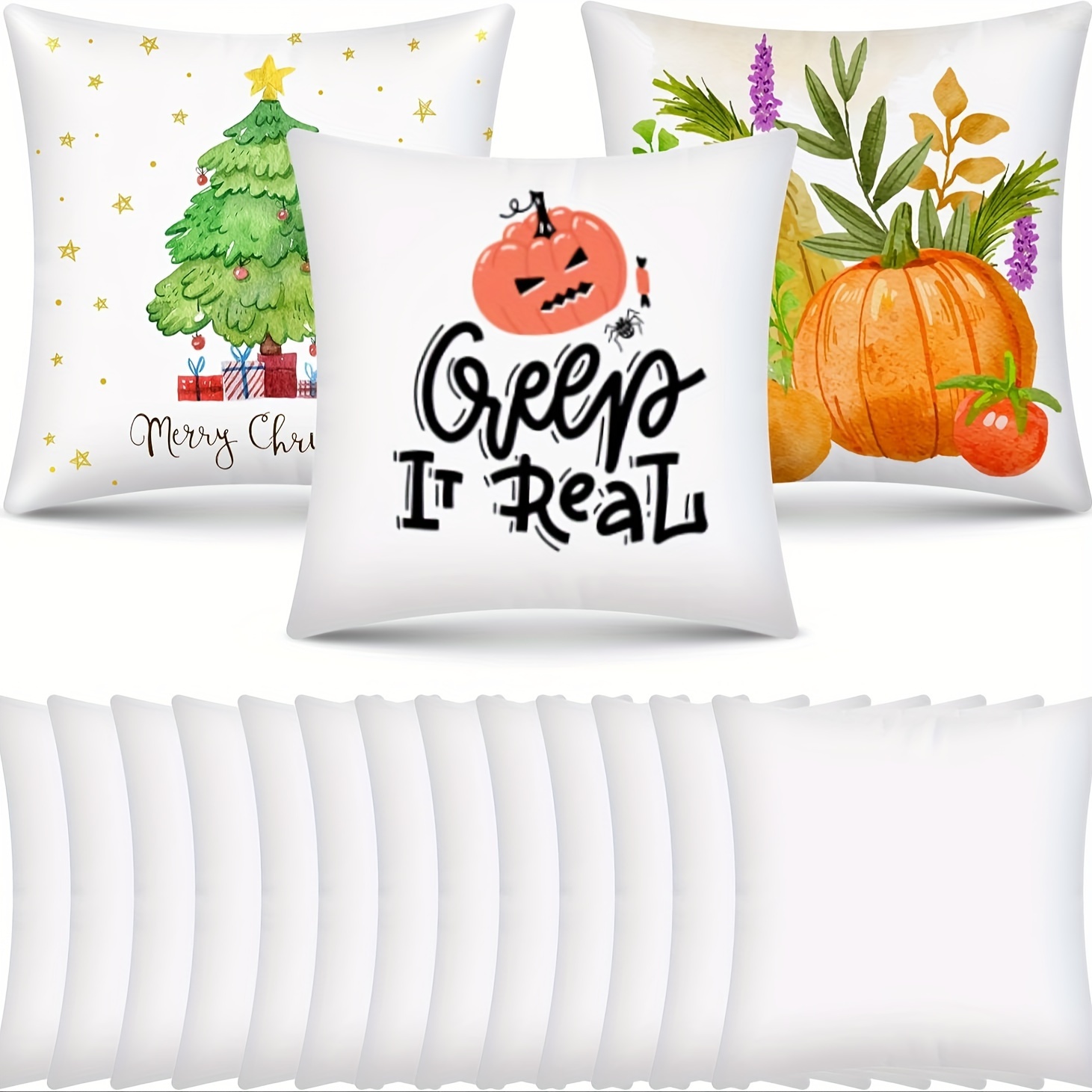 Pillow Cover Sublimation - Lege Sublimatie Kussenhoezen 2/6/10 Stuks 40x40cm
