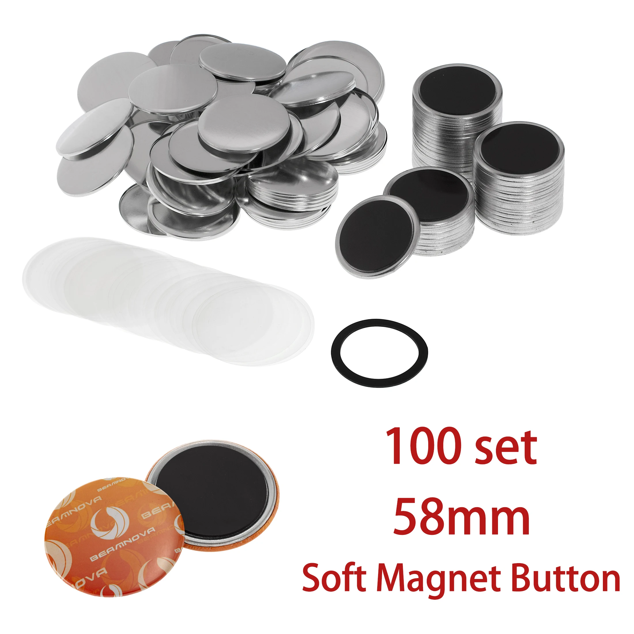 100 stuks 58mm blanco knoopspe - Button Badge Blank recensie en prijs