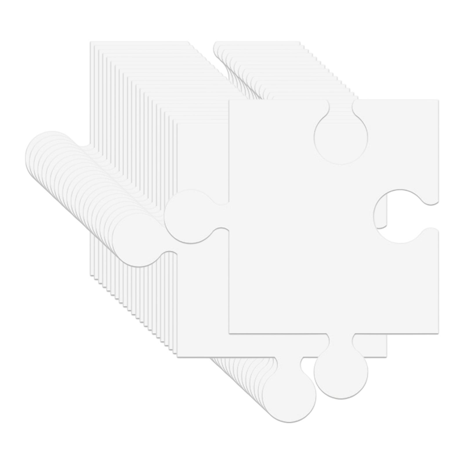 24 stuks witte kartonnen blanc - Puzzle Blank White recensie en prijs
