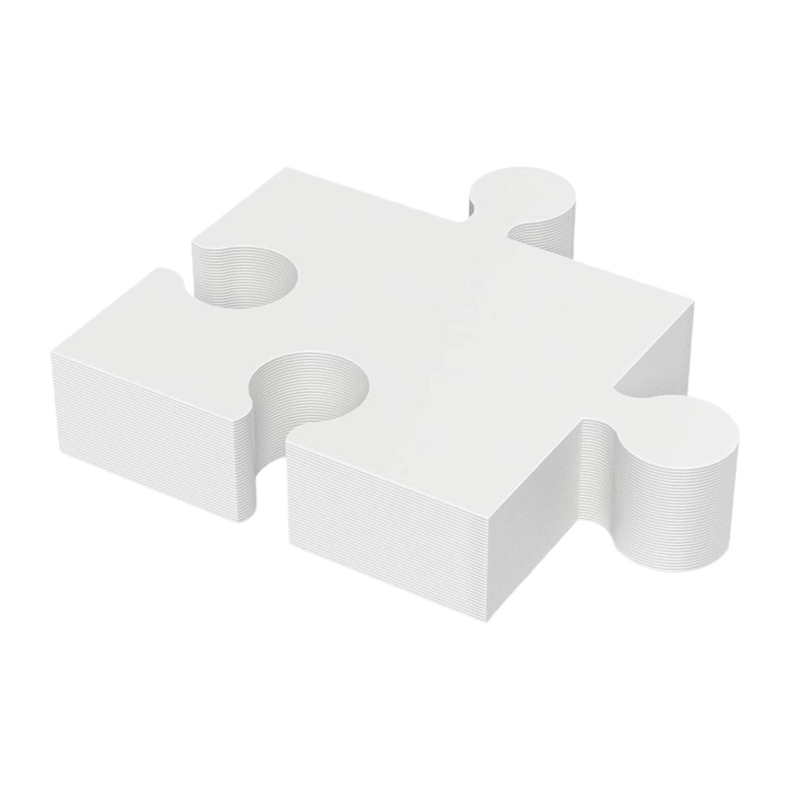 30 stuks blanco puzzelstukjes  - Puzzle Blank White recensie en prijs